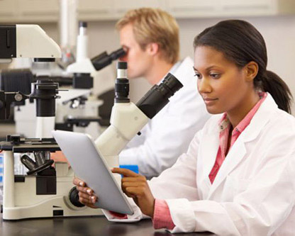 Female scientist