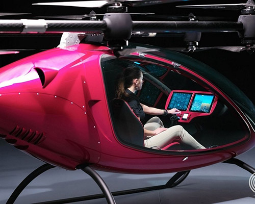Ehang184 personal flying drone interior