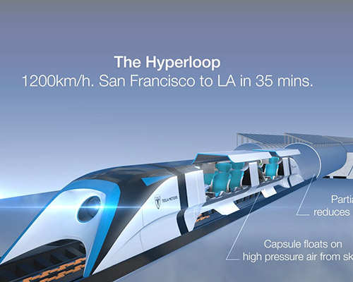 Hyperloop rapid transit concept