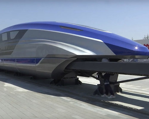 China's latest magnetic levitation rail prototype